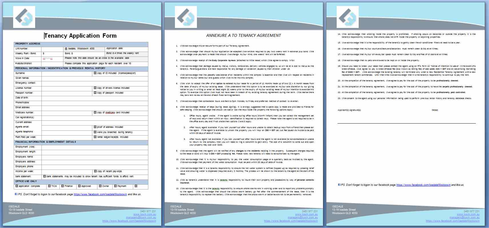 Tenancy Application Form