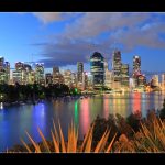 Brisbane City on a lazy Saturday evening